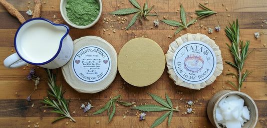 Tata's Goat Milk & Tallow Balance Bliss Shampoo Bar's ( PH Balancing, Dandruff, Oily )